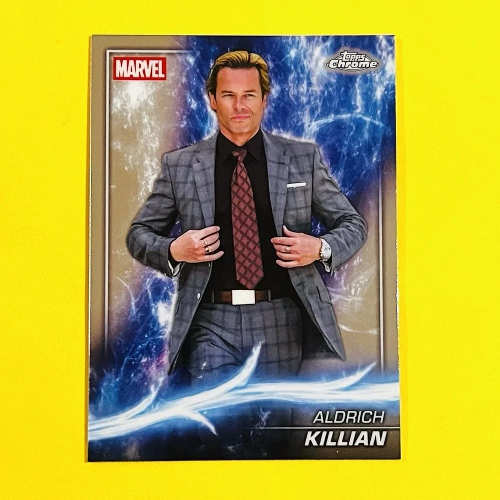 2025 Topps Chrome Marvel Studios Aldrich Killian #33 Phase Two Iron Man 3